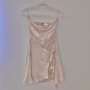 Skylar+Madison Tan Strapless Dress - image 1